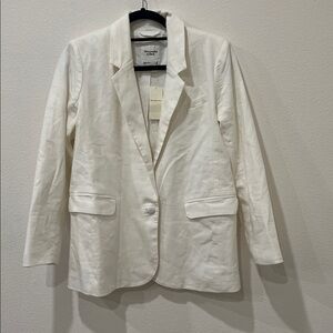Abercrombie and Fitch linen blazer small petite NWT